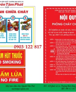 Nội quy tiêu lệnh, chữa cháy